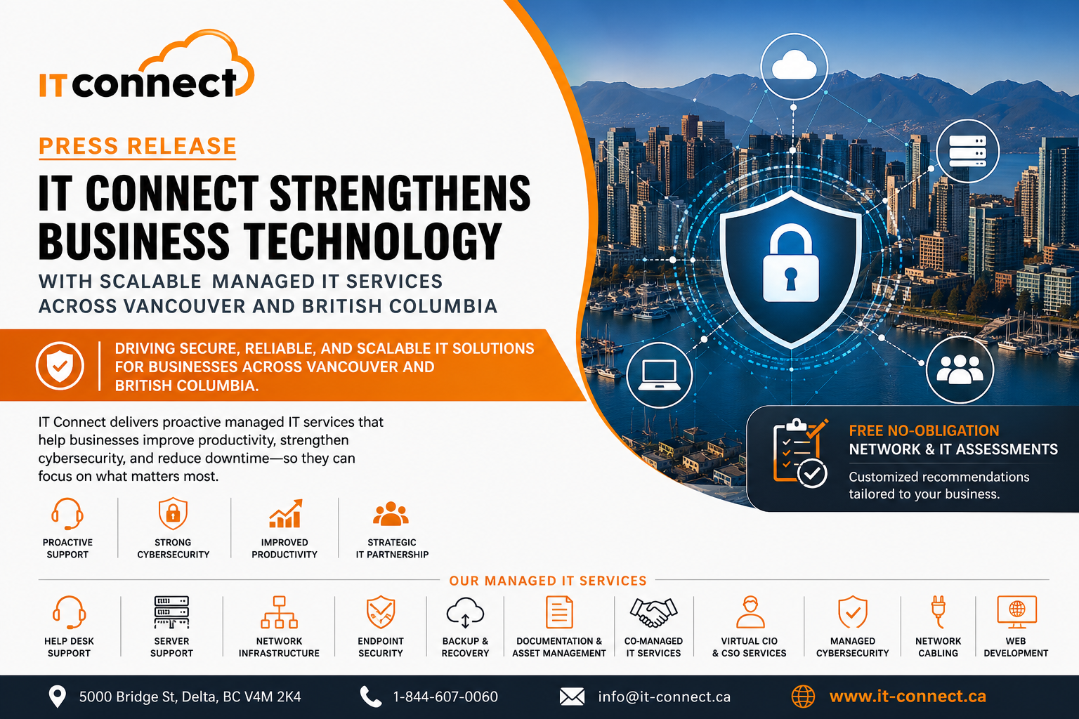 IT Connect Expands Managed IT Services Across Vancouver and British Columbia