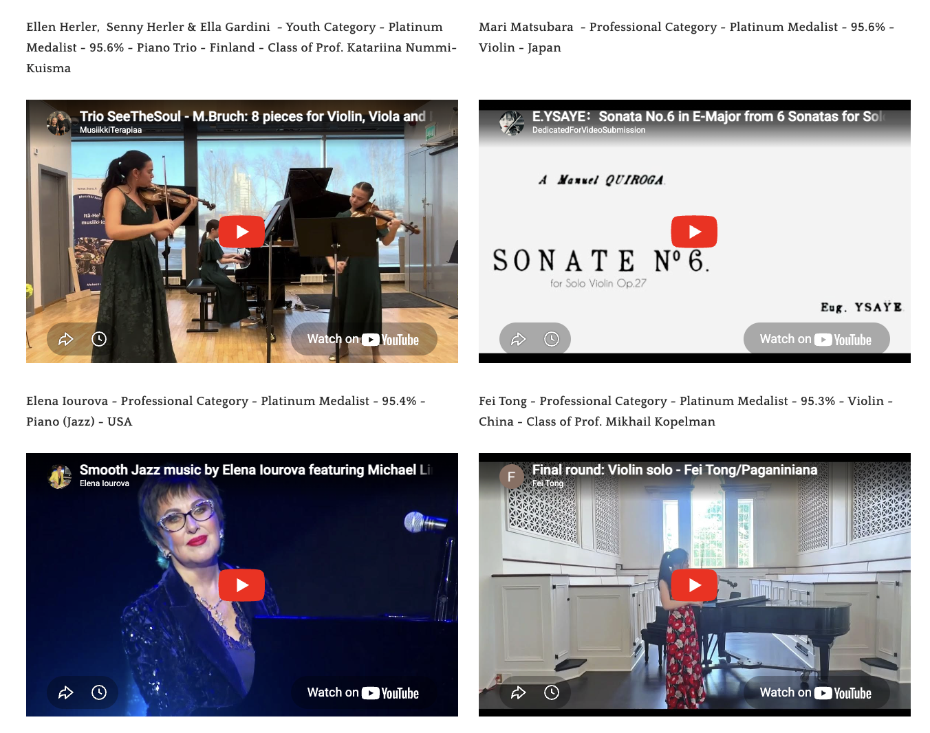 Grand Metropolitan International Music Competition Winners 1