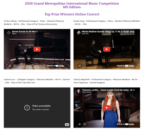 Grand Metropolitan International Music Competition 2026 Jury