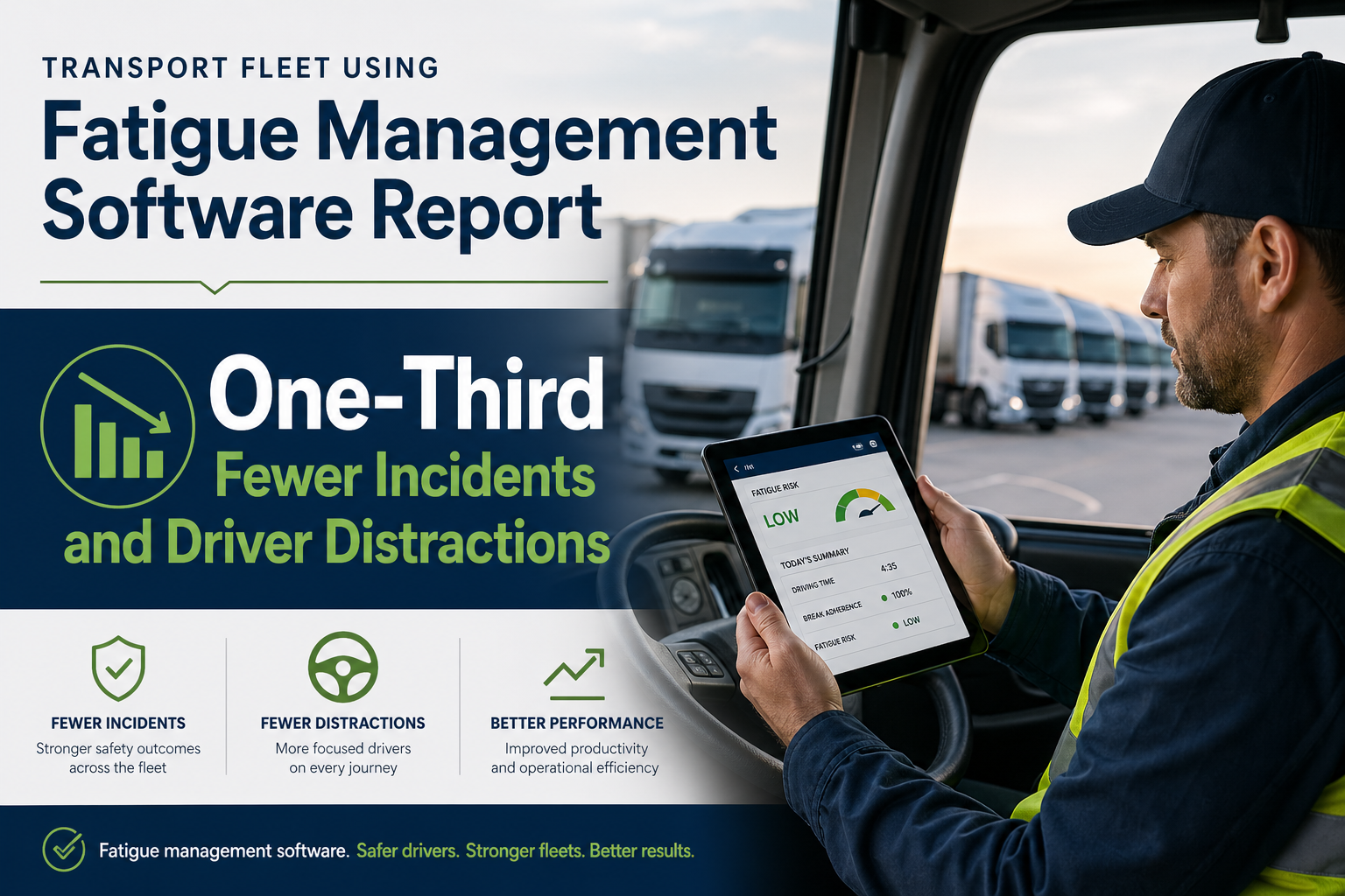 Transport Fleet Using Fatigue Management Software Report One-Third Fewer Incidents and Driver Distractions
