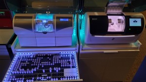 CEREC Primemill machine used for creating same day dental crowns in office at Nu Smile Roseville Den