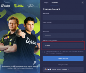 rainbet referral code