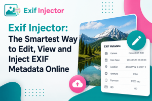 exif injector tool for editing image metadata exif injector