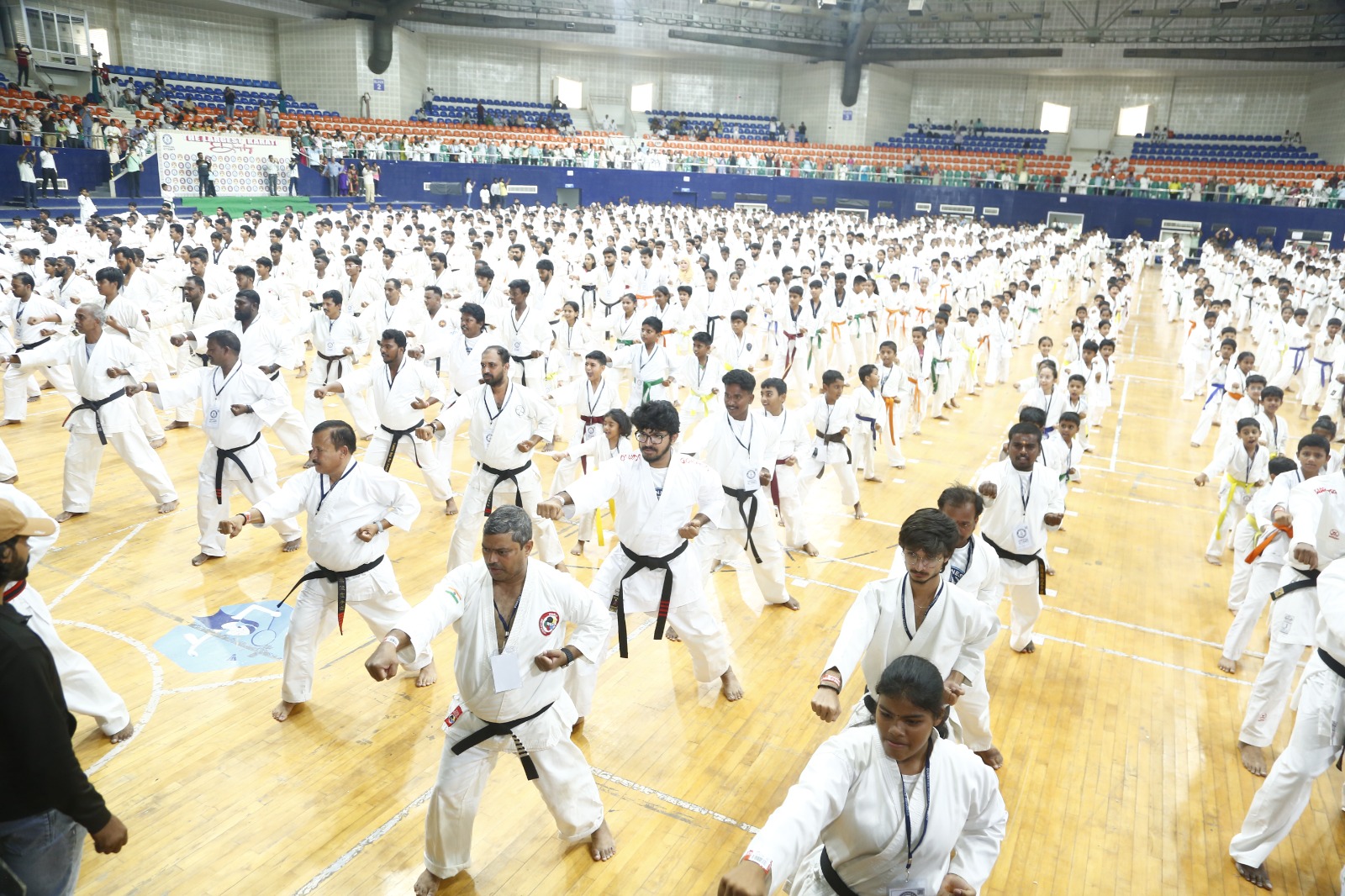 Largest Karate Display at Hyderabad