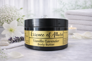 Vanilla-Lavender Calming Body Butter for Dry Skin