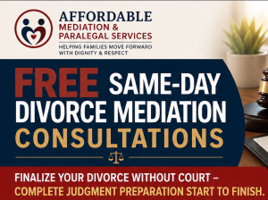 same day divorce mediation