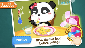 Baby Panda Safety is a toddler game to learn home  