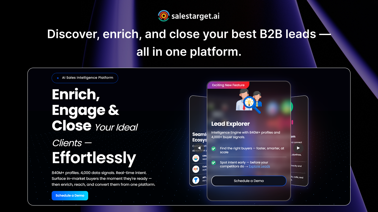 SalesTarget.ai Builds the Complete Outbound Stack Into One Platform — From First Prospect to Closed Deal