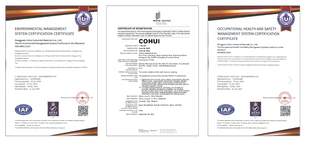 international certifications