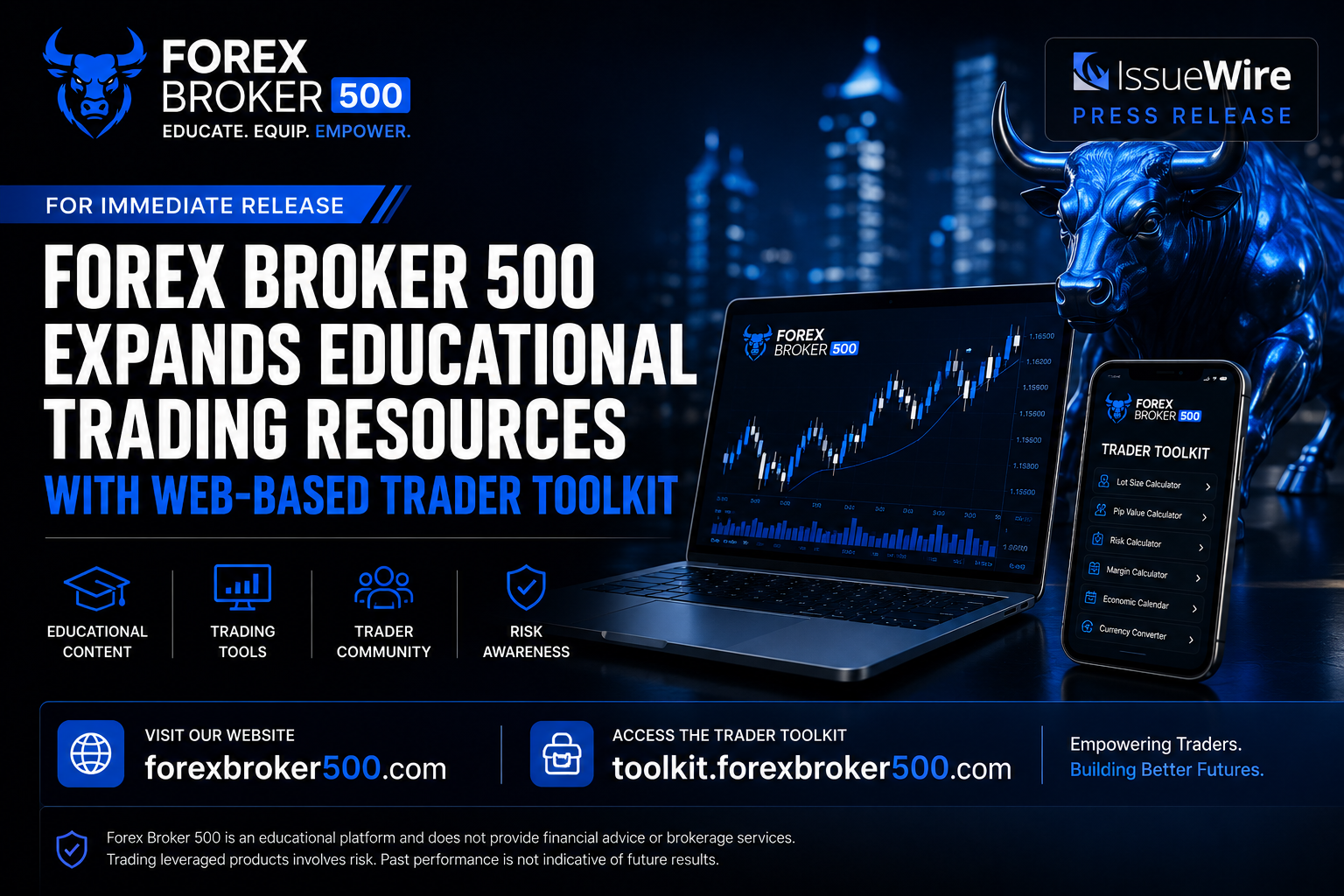 Forex Broker 500 Expands Educational Trading Resources With Web-Based Trader Toolkit