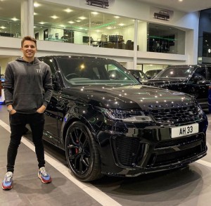 Archie Hamilton with his Range Rover Sport SVR At Saxton 4x4