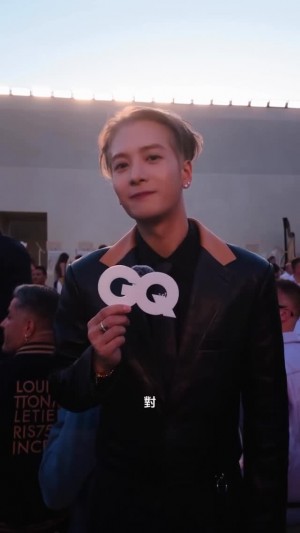 Jackson Wang Steals the Show at Paris LV Fashion Week with Leather Suit Drip