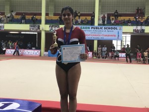 Gauri Shinde with her all round trophy