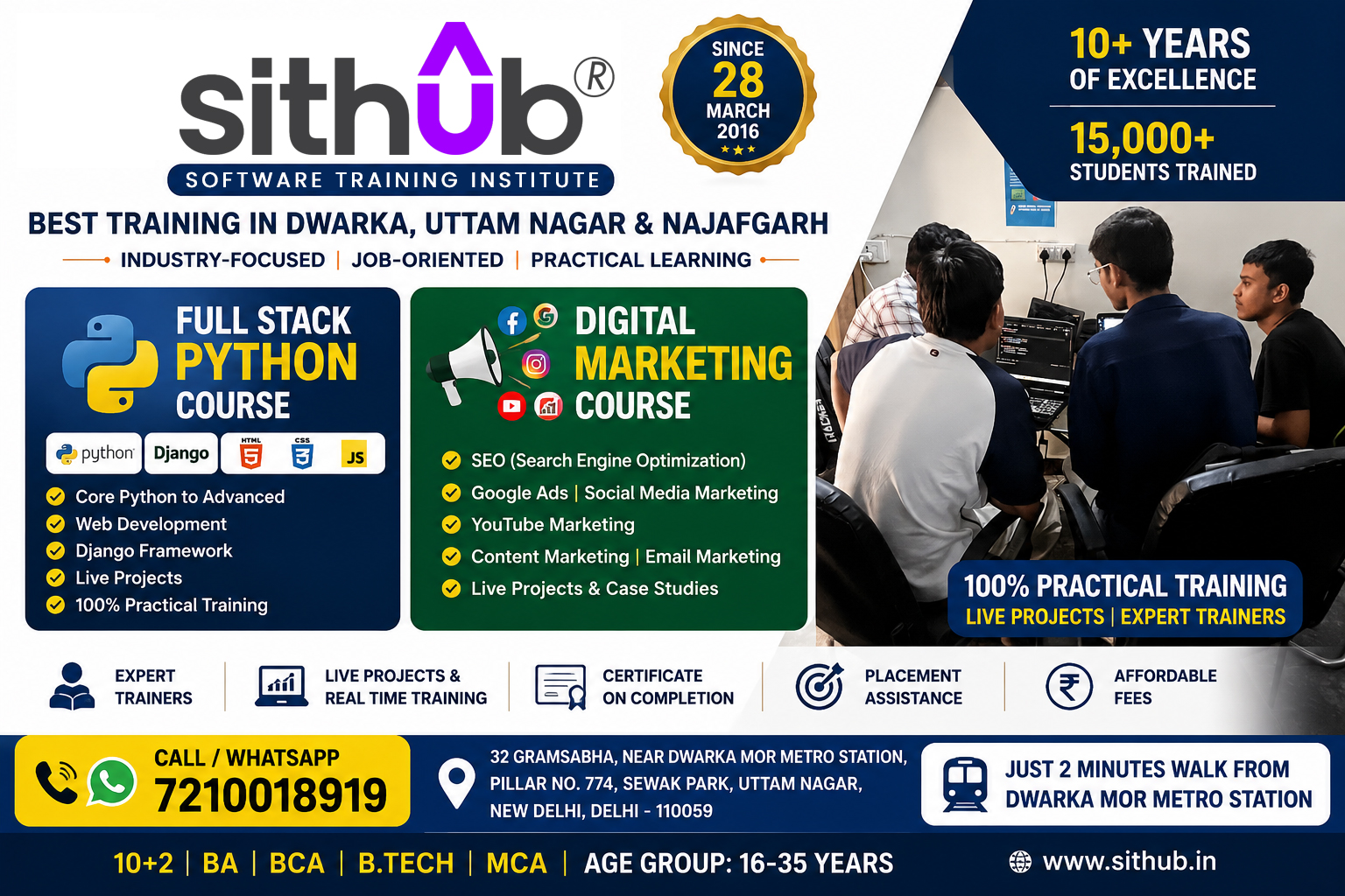 it training instute in uttam nagar delhi