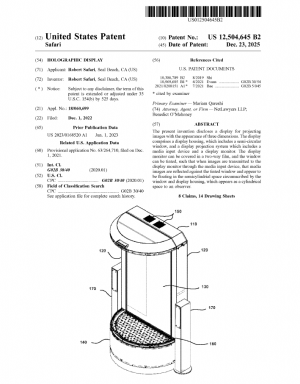 Cylinder Hologram Display Technology Visual
