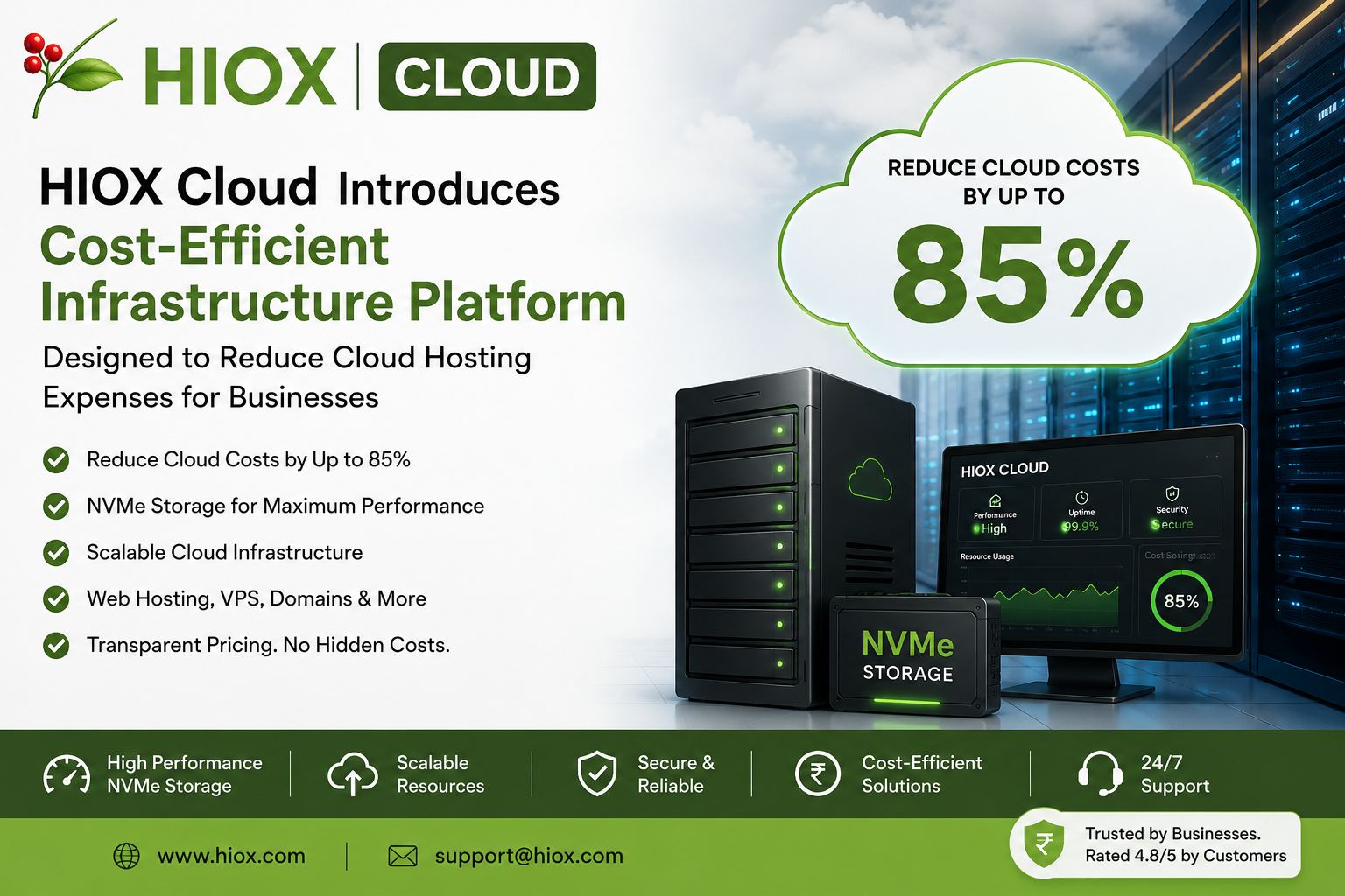HIOX Cloud Introduces Cost-Efficient Infrastructure Platform Designed to Reduce Cloud Hosting Expenses for Businesses