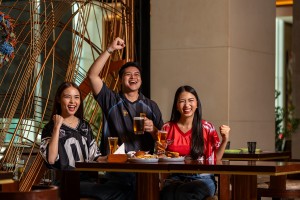 A vibrant social atmosphere at Waterside