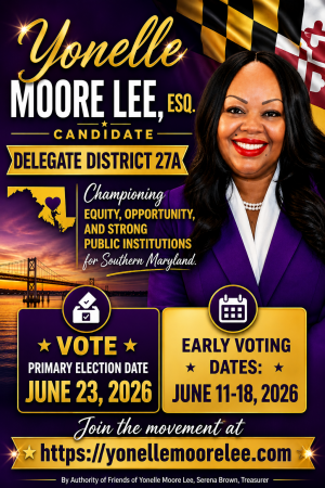 Yonelle Moore Lee Come Out To Vote Flyer