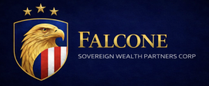 Final Falcone Logo Blue BG