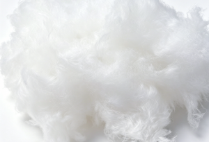 goose down cotton fiber closeup