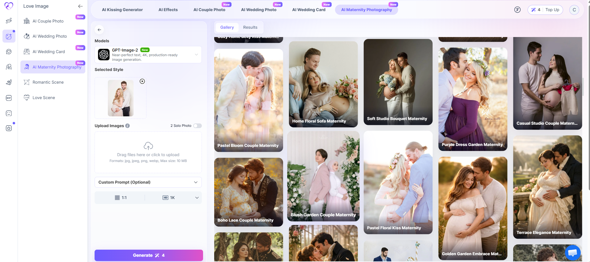 AI Maternity Photography Generator