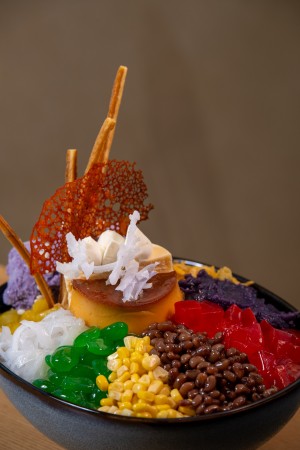 Nostalgic, elevated Halo Halo