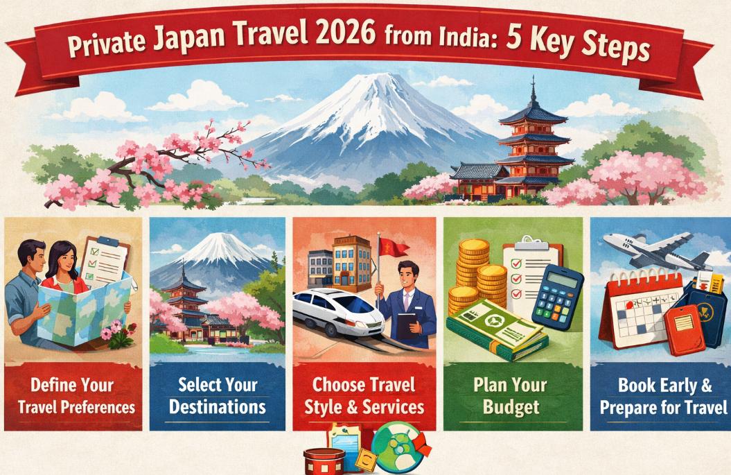 Private travel to Japan 2026 from India 2