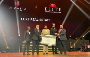 In Picture, Zeeshan Sajid Amin, Sonu Sood and Dugasta Properties Officials