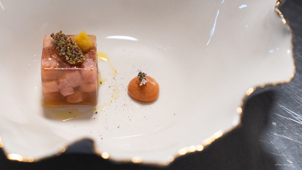Dimyat Aspic BoarBacon Mustard Fermented Persimmon Dimyat Aspic BoarBacon Mustard Fermented Persimmon