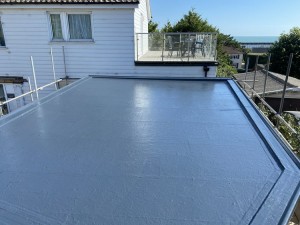 GRP fibreglass flat roofing