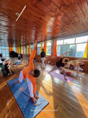 yoga session