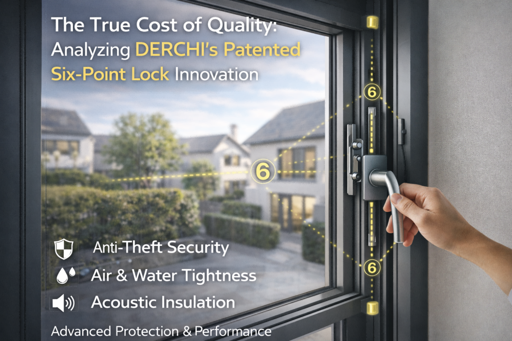 Six Point Lock aluminum window
