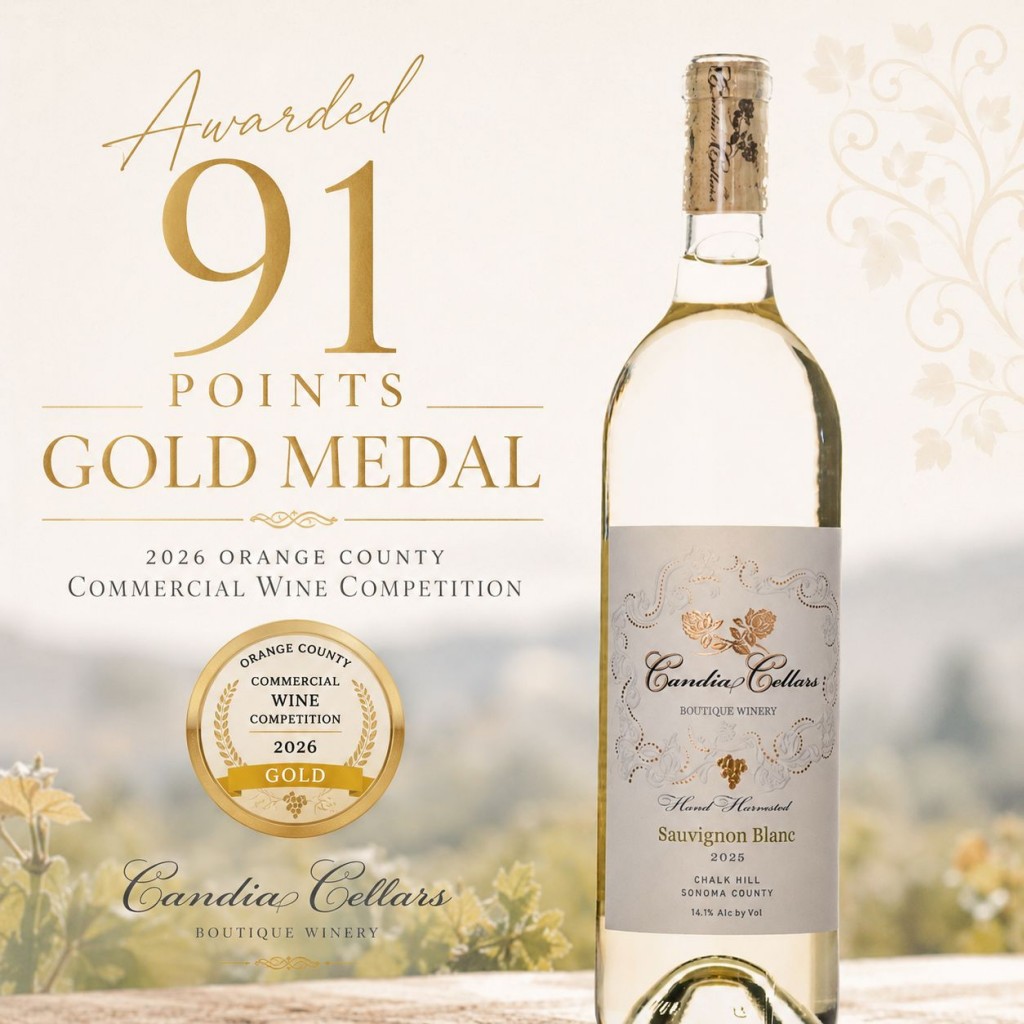 Candia Cellars Wins Gold Medal (91 Points) at the 2026 Orange