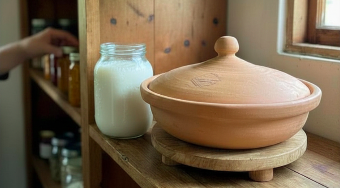 Kefir grains can be stored in any MEC vessel in the fridge Kefir grains can be stored in any MEC vessel in the fridge