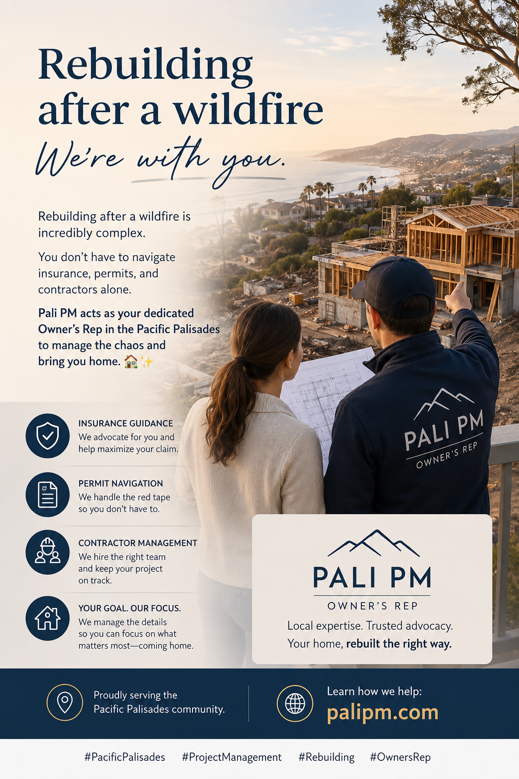 PaliPM launches a Construction Project Management Company to provide institutional-class expertise for fire survivors