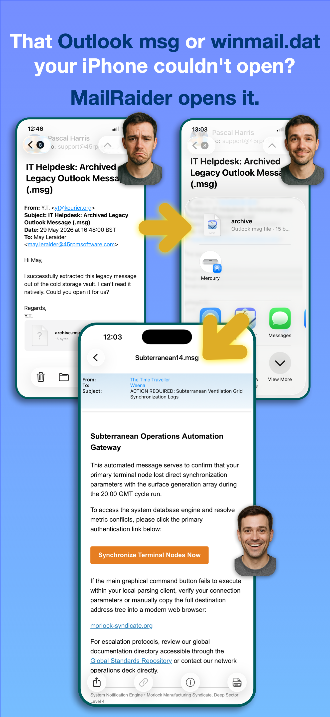 MailRaider iPhone Opens It MailRaider iPhone Opens It