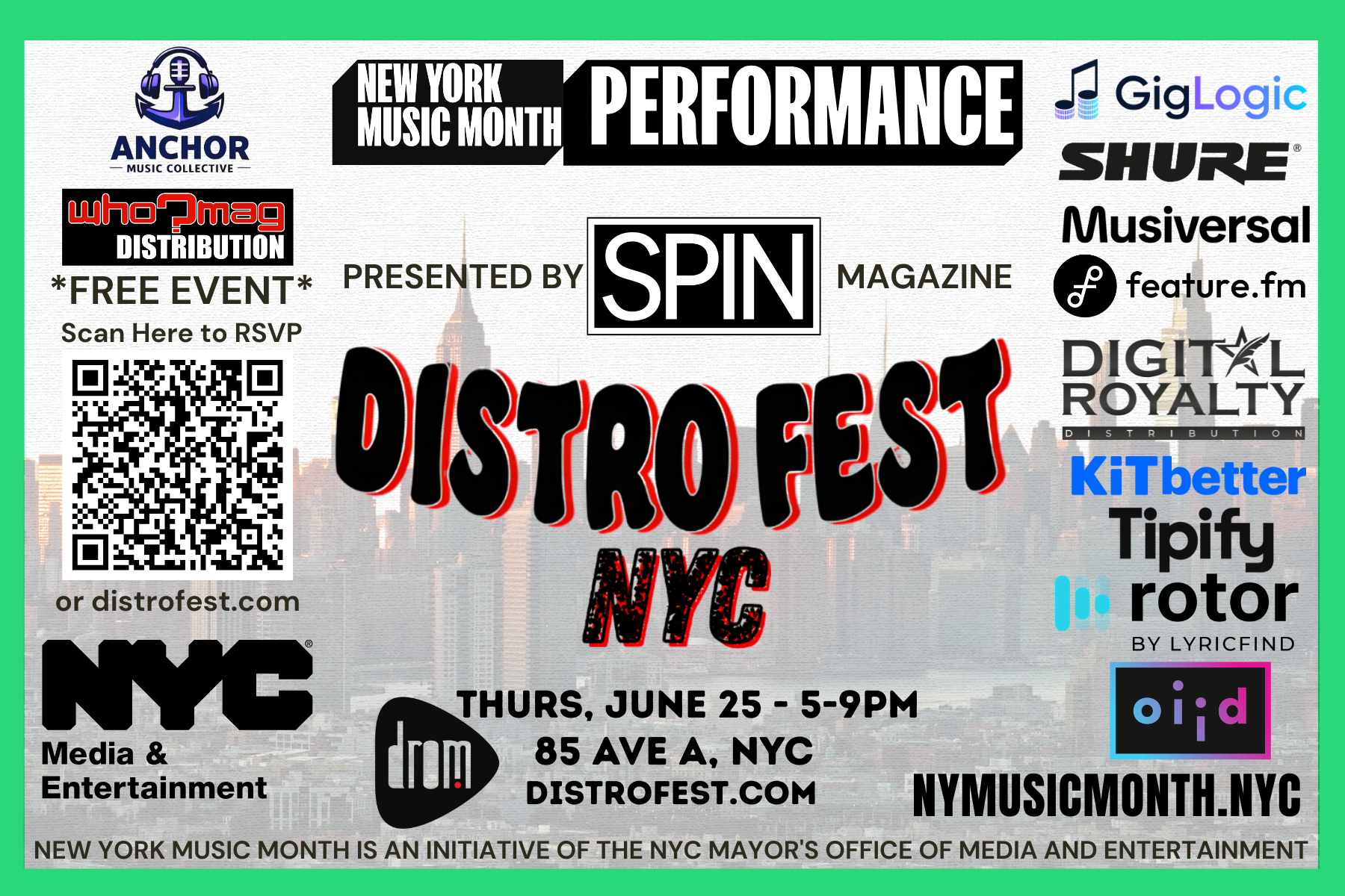 Distro Fest NYC front Distro Fest NYC front