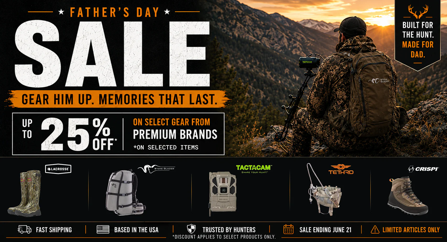 Father’s Day Hunting Gear Sale Features Up to 25% Off Premium Gear on Selected Brands