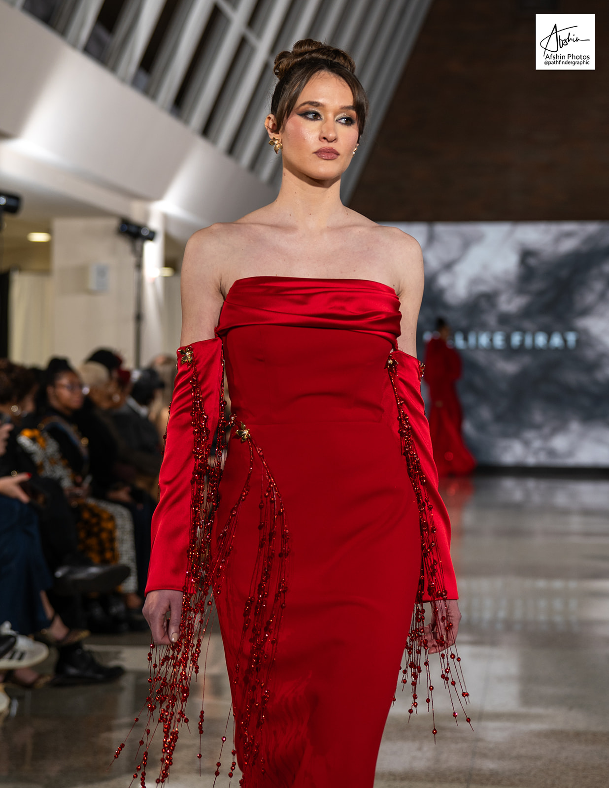 MELIKE FIRAT Runway red dress MELIKE FIRAT Runway red dress