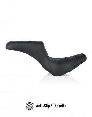 iron born diamond stitch 2 up seat for harley softail low rider s fxlrs 5a