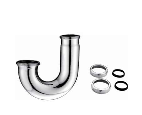 Brass J Bend with Rod Brass Nut