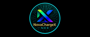 a clean graphic logo on a black background overal