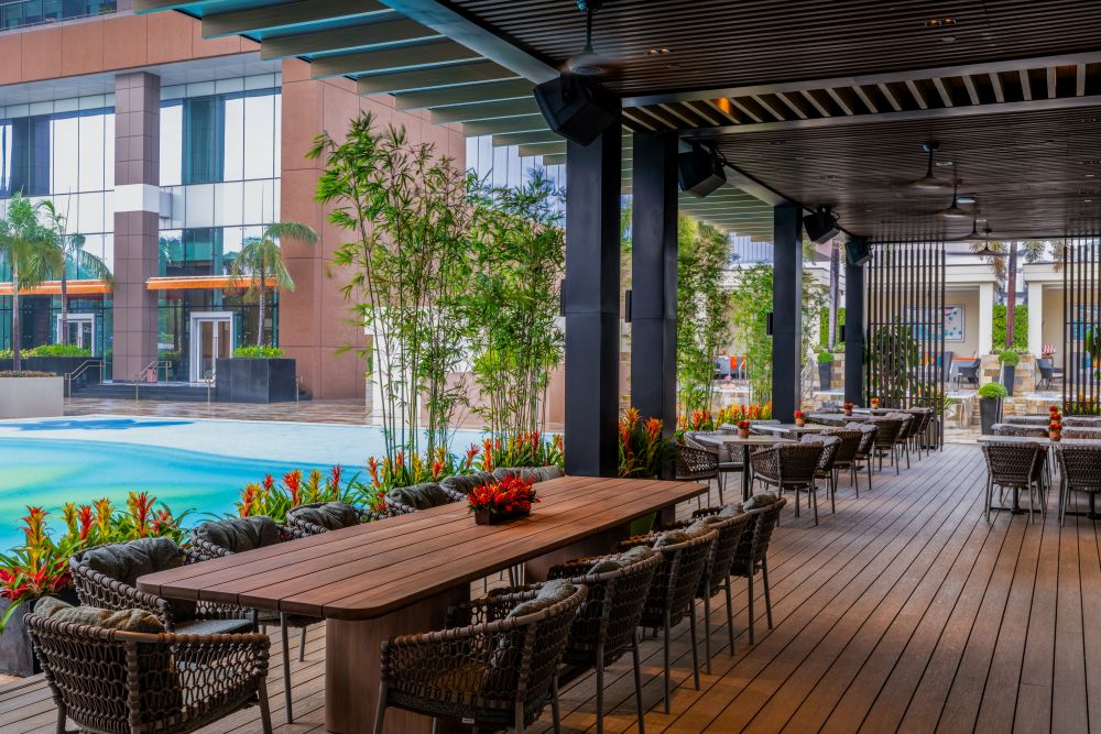 Pool Bar and Grill Overlooking Manila Bay Pool Bar and Grill Overlooking Manila Bay