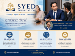 Syed Foundation connects learning, dignity, service and public benefit