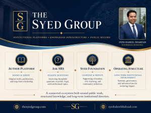 The Syed Group supports author platforms, knowledge records and institution