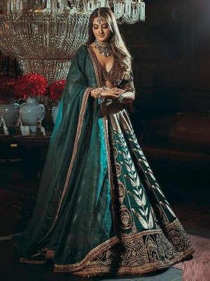 Wedding Lehenga with Sequence work