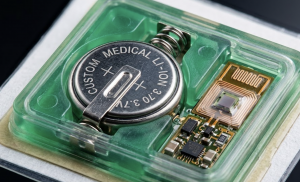 button cell in miniature device