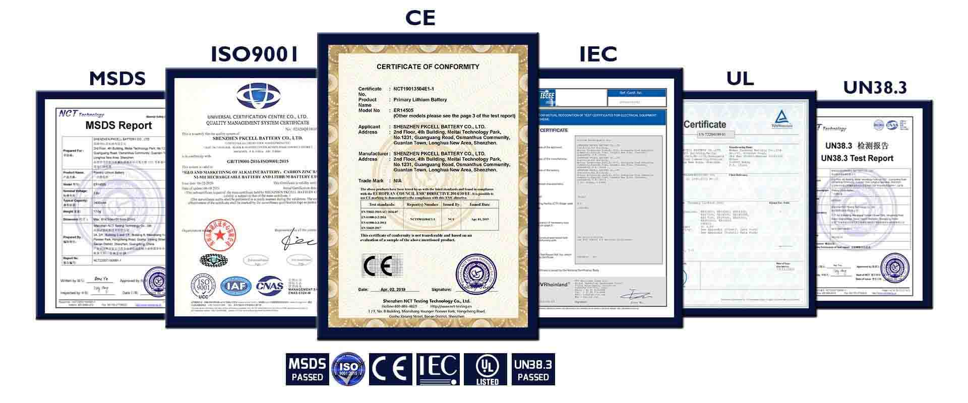 UN38 3 UL CE ISO Certified
