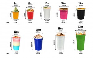 Eco Friendly Aluminum Cups
