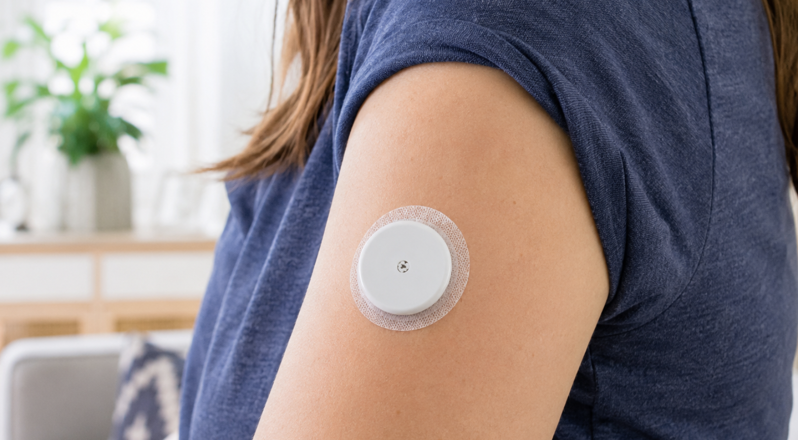 wearable medical cgm patch monitoring